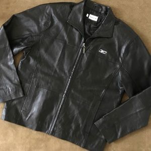 Vintage Faux Leather Reebok Motorcycle Jacket